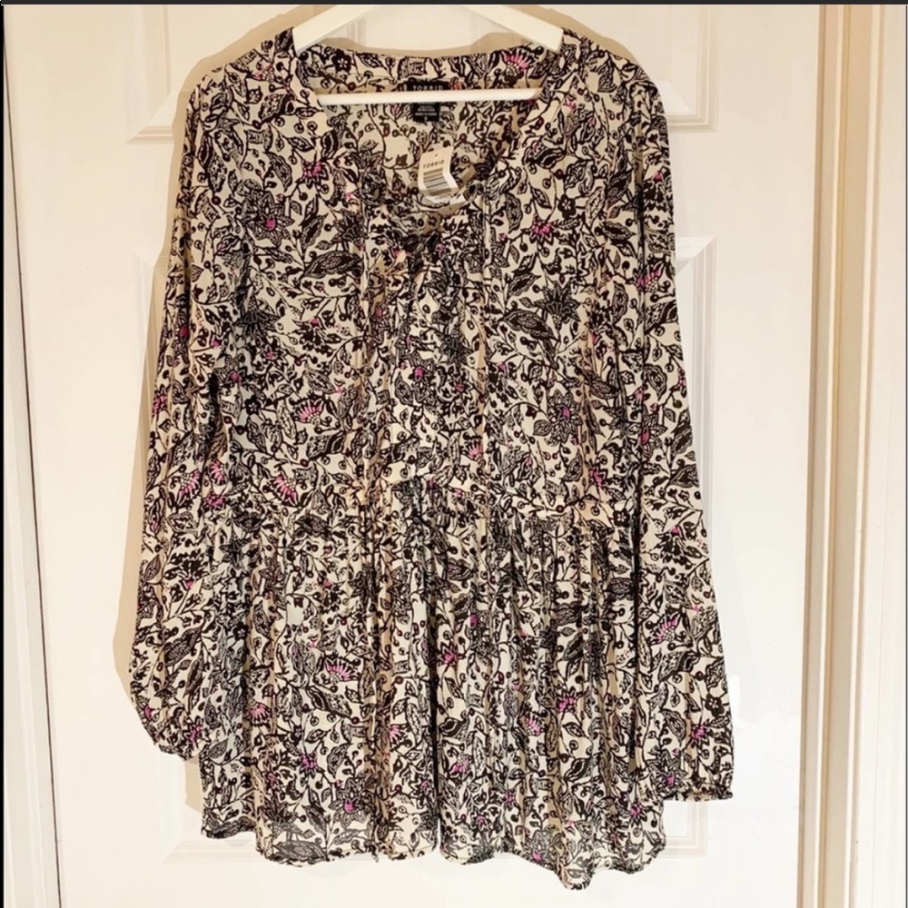 Torrid floral blouse sz 5